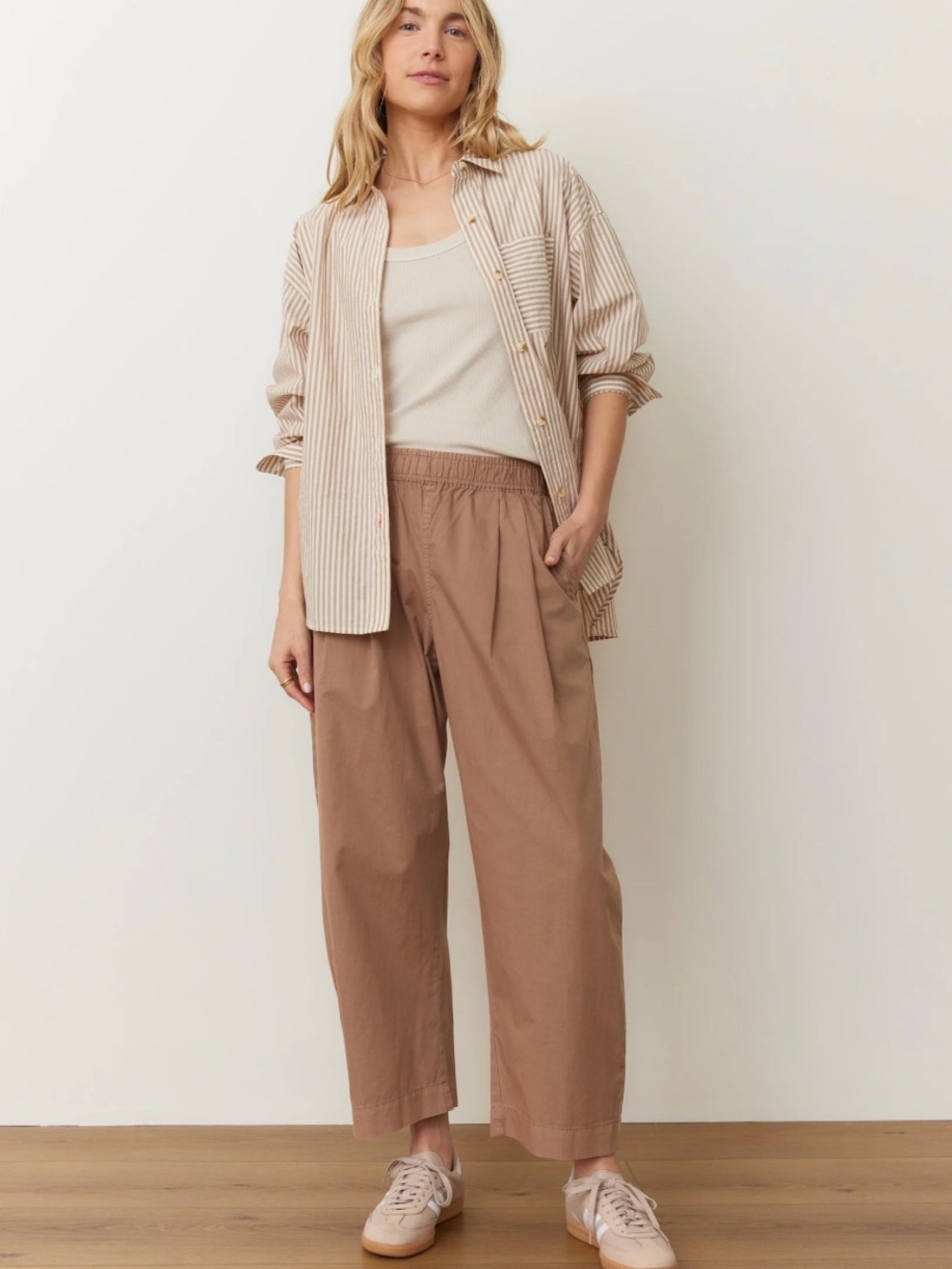 Marine Layer Kyra Poplin Barrel Pants XS